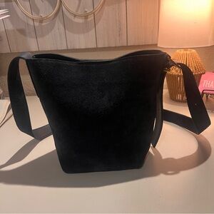 Madewell The Essential Mini Bucket Tote Juniper Berry Suede